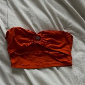 Orange Bandeau Top